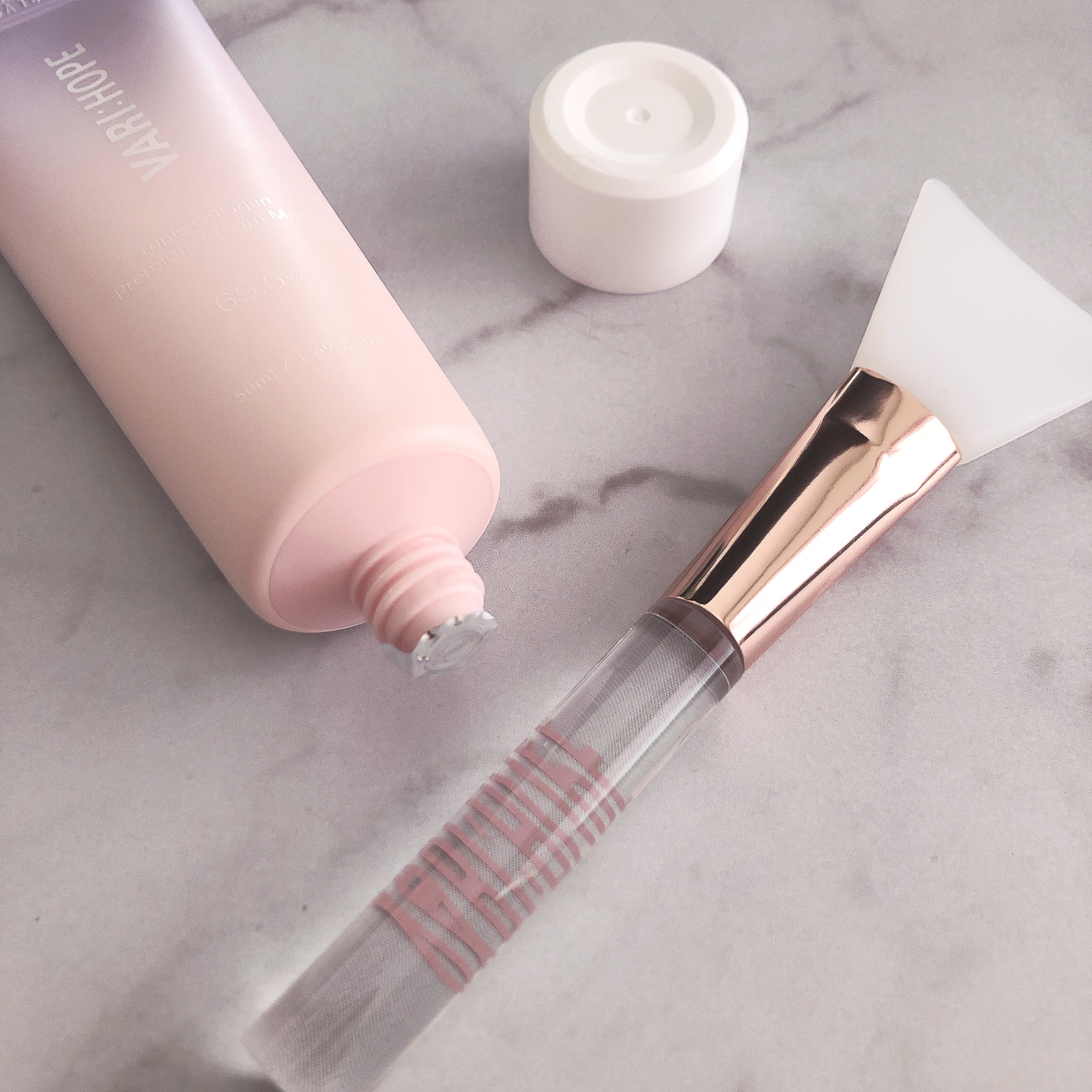 トリプルコラーゲンプレミアムクリームマスク/VARI:HOPE/フェイスクリームを使ったクチコミ（2枚目）