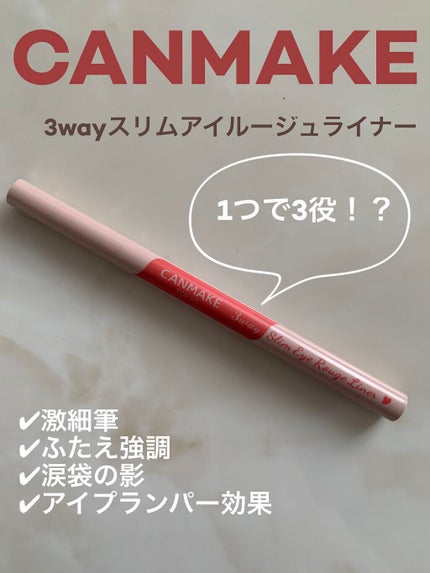 3wayスリムアイルージュライナー/キャンメイク/リキッドアイライナーを使ったクチコミ(1枚目)