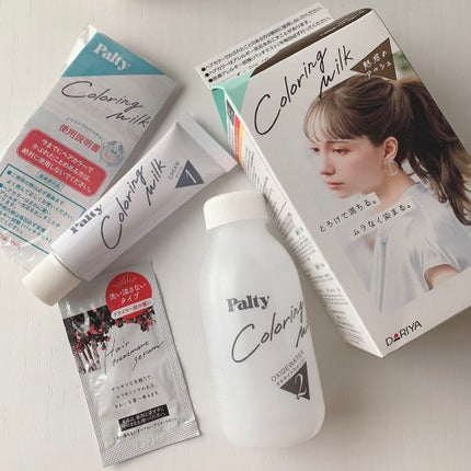 カラーリングミルク【旧】/パルティ/ヘアカラーを使ったクチコミ(2枚目)