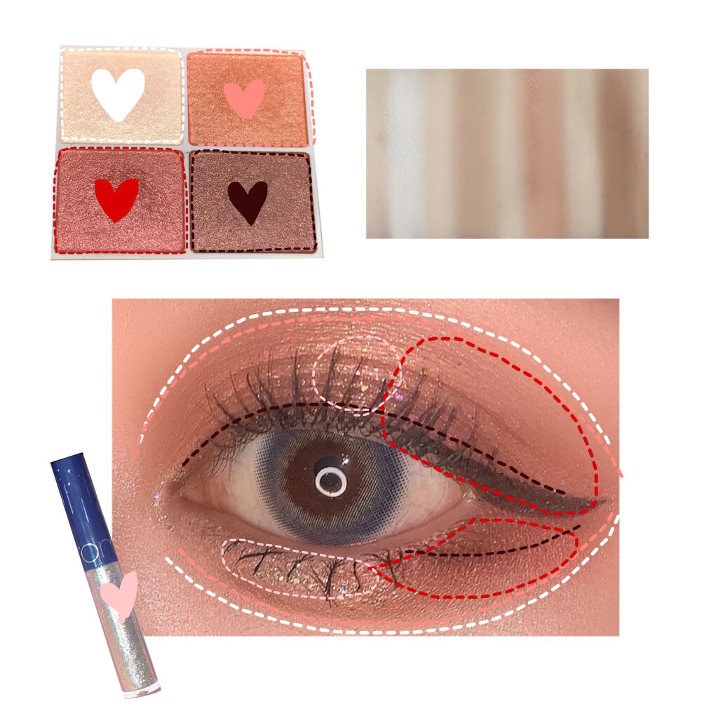 シルキースフレアイズ/キャンメイク/アイシャドウパレットを使ったクチコミ（2枚目）