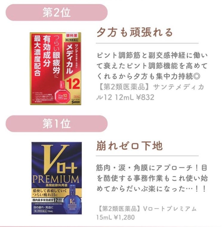 まゆ@フォロバ100 on LIPS 「夕方の疲れ目解消目薬ランキングTOP10!#目薬..」(6枚目)