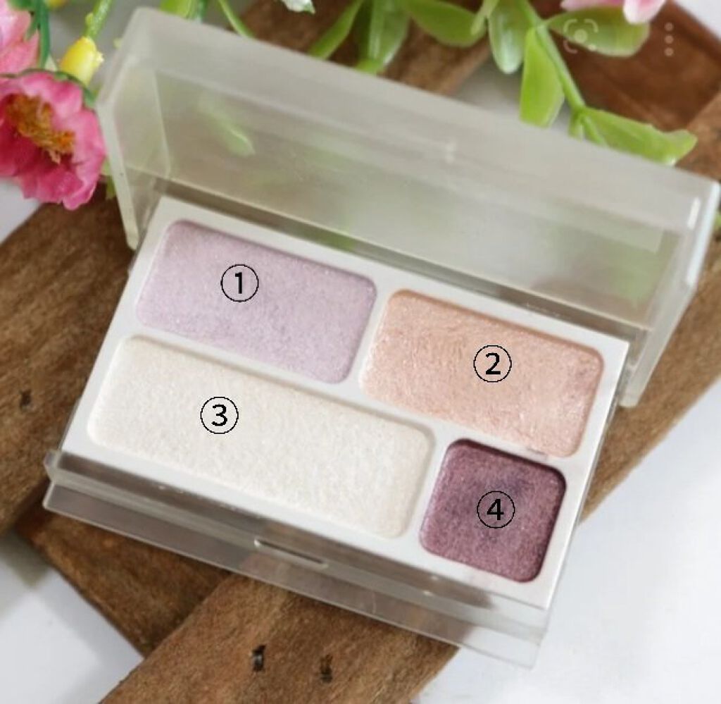 アイカラー4色タイプ/無印良品/アイシャドウパレットを使ったクチコミ（2枚目）