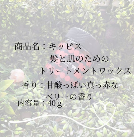 キッピス 髪と肌のトリートメントワックス/アンナドンナ/フェイスバームを使ったクチコミ(2枚目)