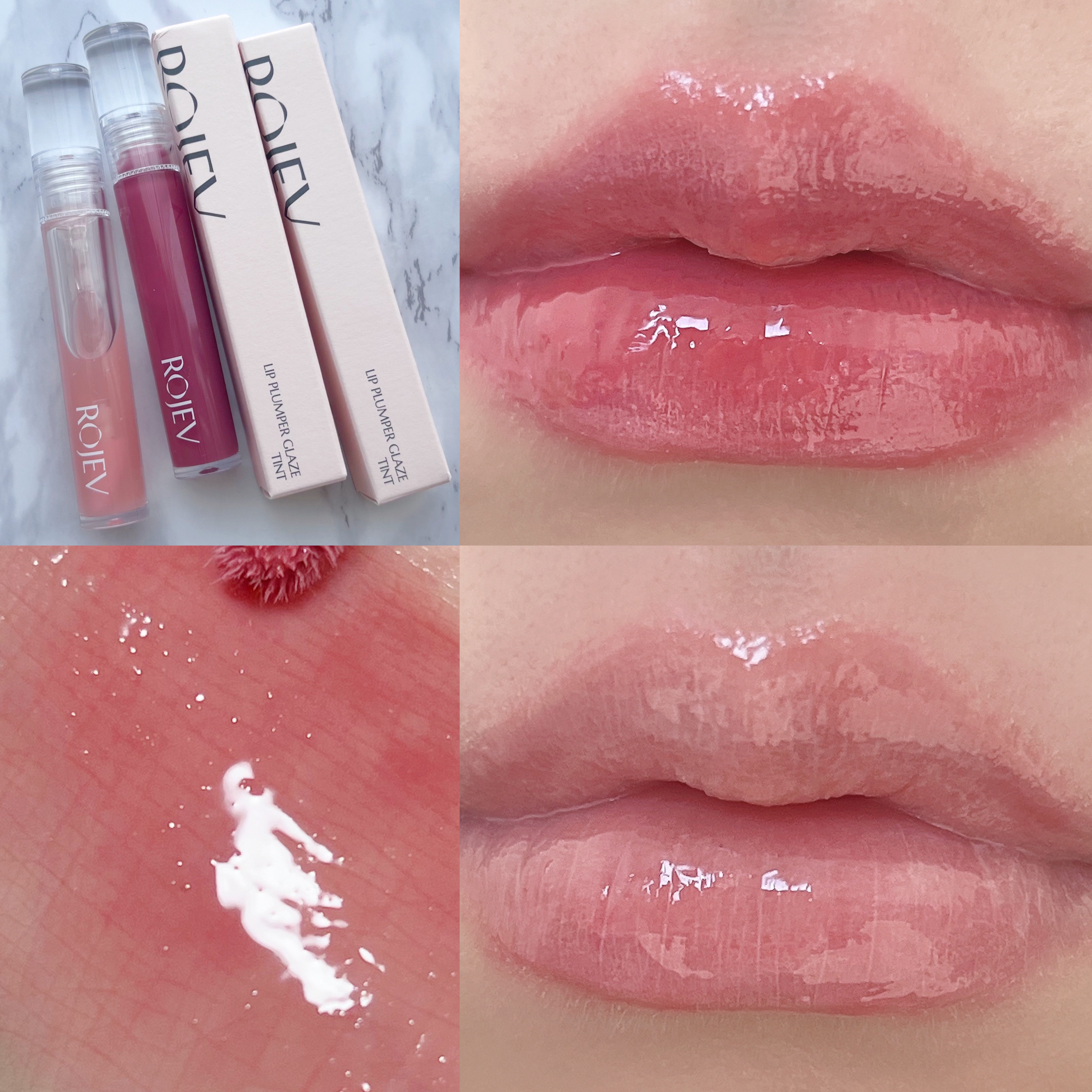 LIP PLUMPER GLAZE TINT/ROJEV/口紅を使ったクチコミ（1枚目）