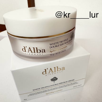 ホワイトトリュフダブルセラムアンドクリーム/ダルバ/フェイスクリームを使ったクチコミ(1枚目)
