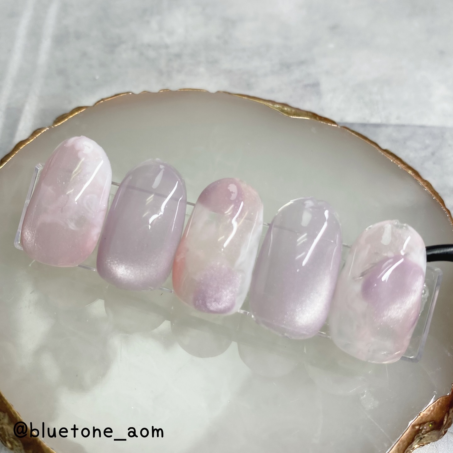 GELiSM (ジェリズム) M09 frozen lilac/D-UP/ジェルネイルを使ったクチコミ（3枚目）