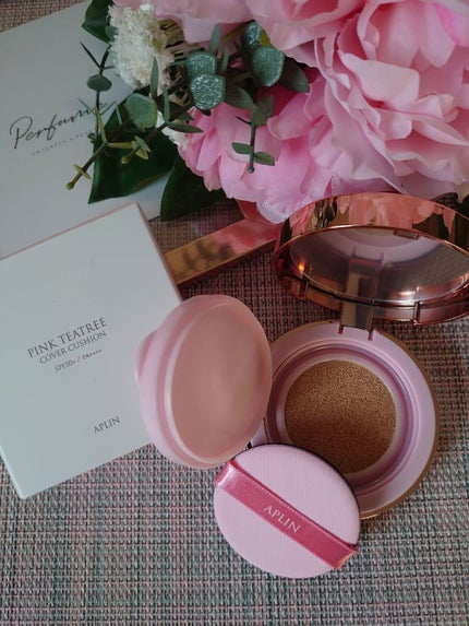 ピンクティーツリーカバークッション/APLIN/クッションファンデーションを使ったクチコミ(2枚目)