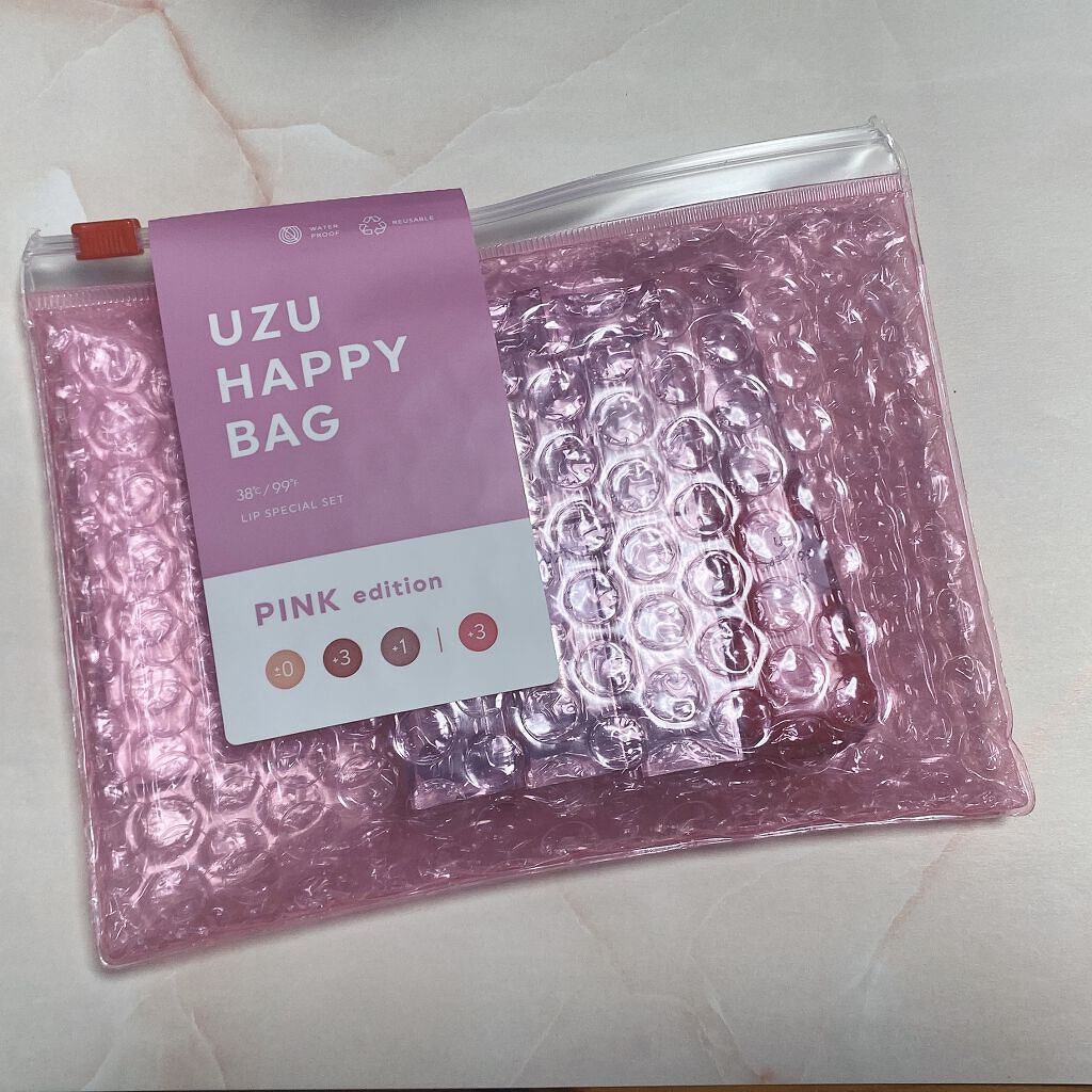 UZU HAPPY BAG PINK edition/UZU BY FLOWFUSHI/メイクアップキットを使ったクチコミ（2枚目）
