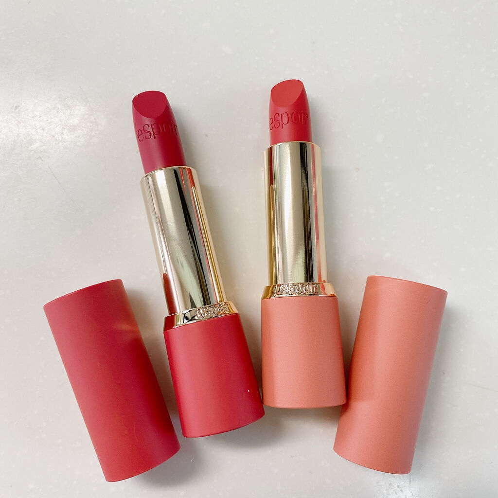 リップスティックノーウェアージェントルマット/espoir/口紅を使ったクチコミ（3枚目）