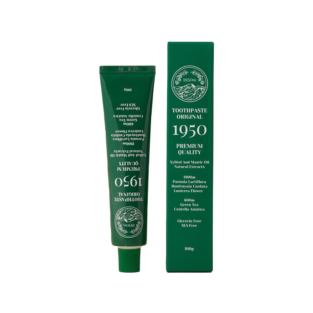 1950 チェジュオリジナルグリーンオーガニック歯磨き粉