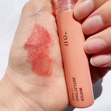 ウォーターリフレクティングリップティント/INTO U/リップティントを使ったクチコミ(4枚目)