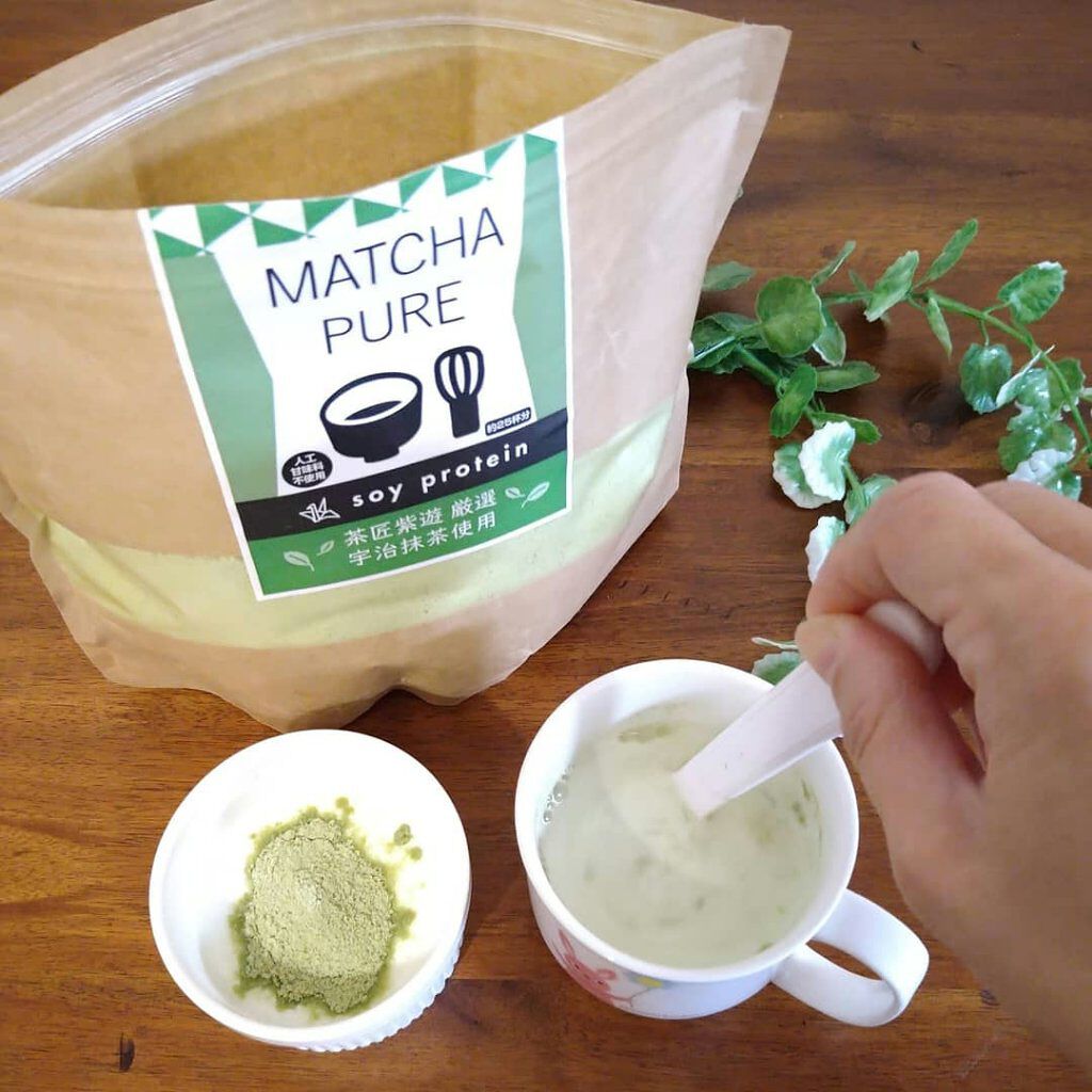MATCHA PURE（プロテインパウダー）/ピュアパートナー/ソイプロテインを使ったクチコミ（2枚目）