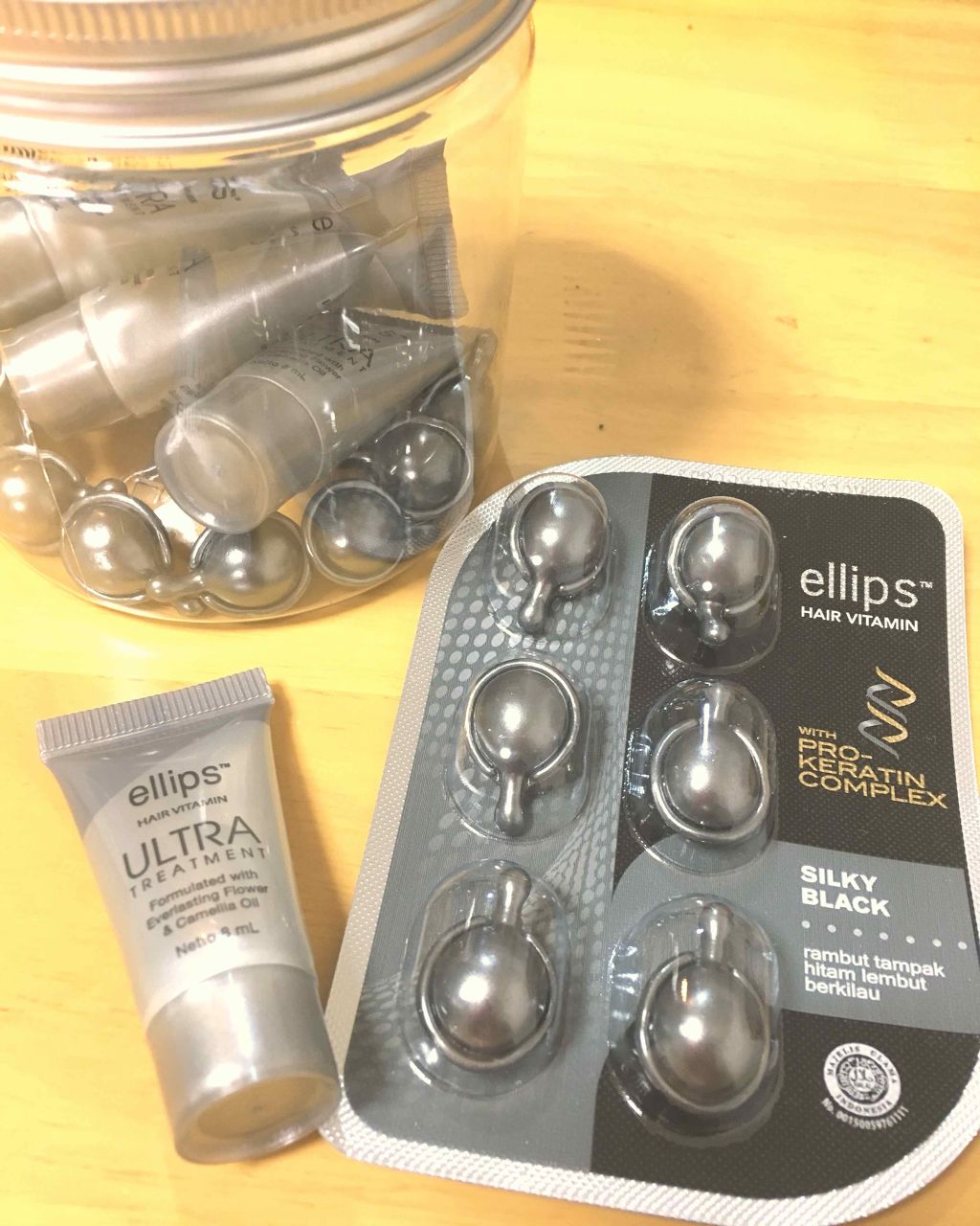 ヘアーオイル【トリートメント】/ellips/ヘアオイルを使ったクチコミ(1枚目)