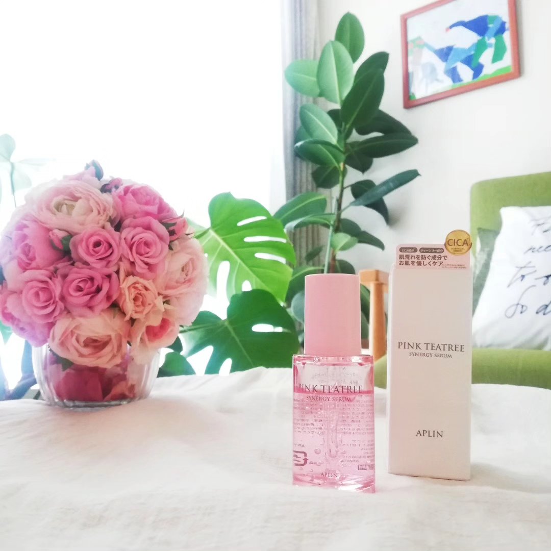 ピンクティーツリーシナジーセラム/APLIN/美容液を使ったクチコミ（2枚目）