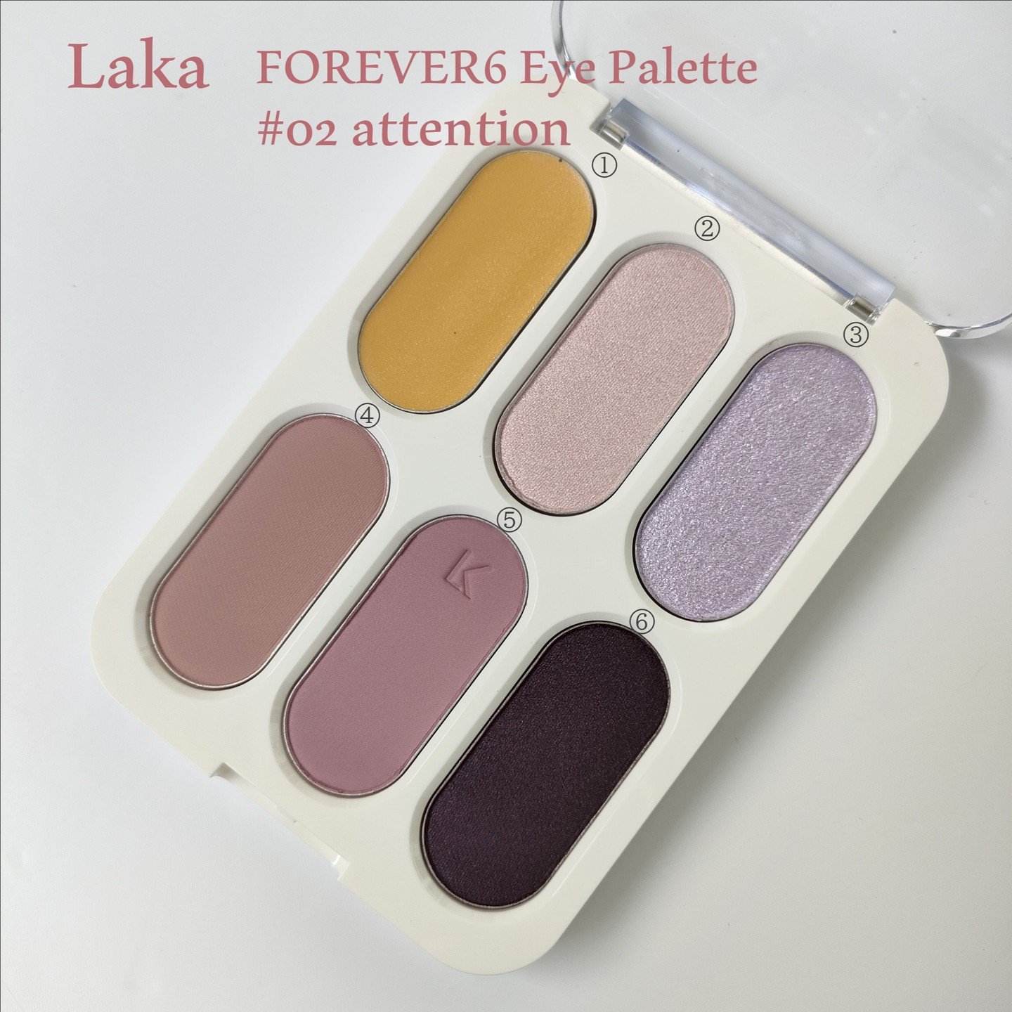 フォーエバー6アイパレット 02 アテンション/Laka/アイシャドウパレットを使ったクチコミ（2枚目）