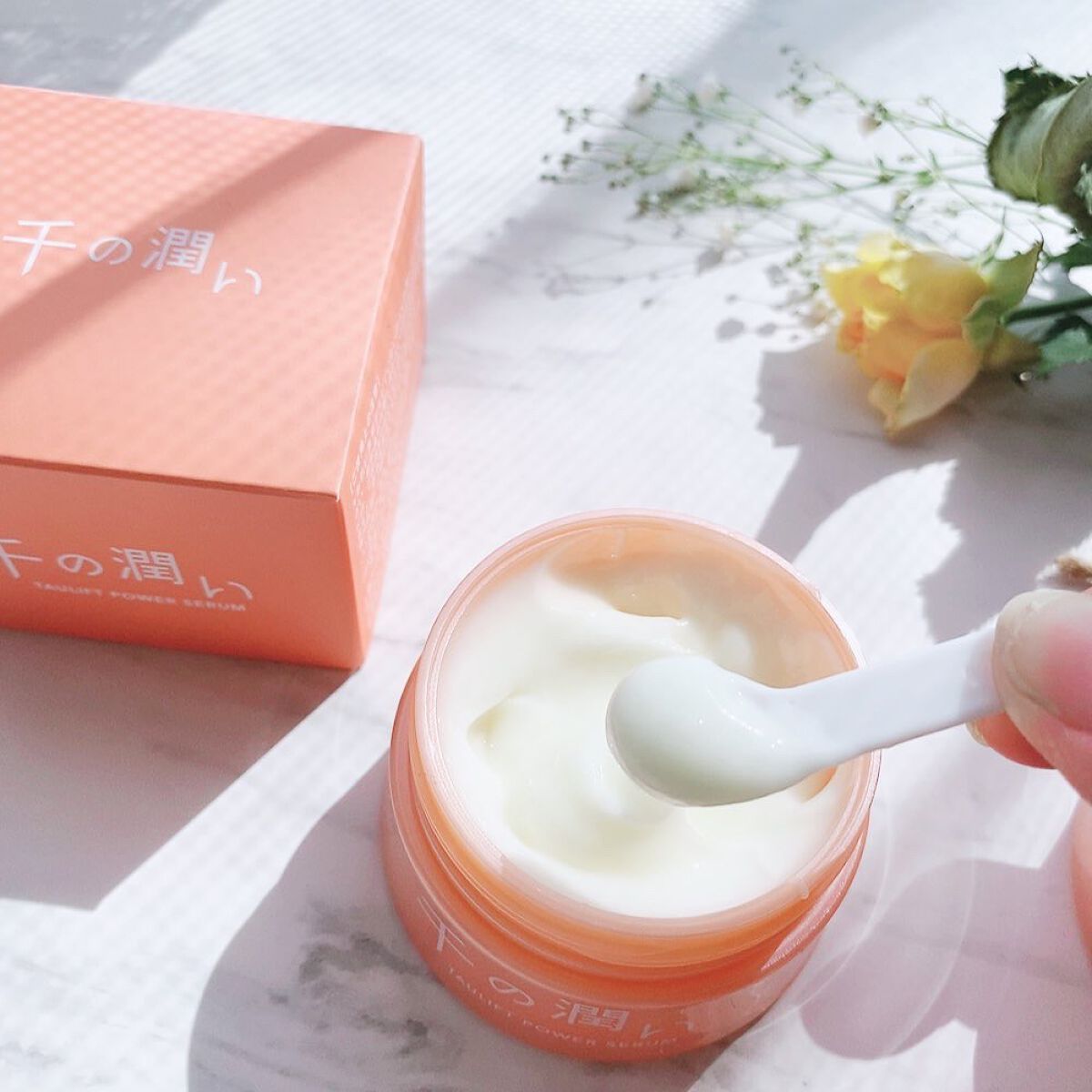 タウリフトパワーセラム/千の潤い/美容液を使ったクチコミ(2枚目)