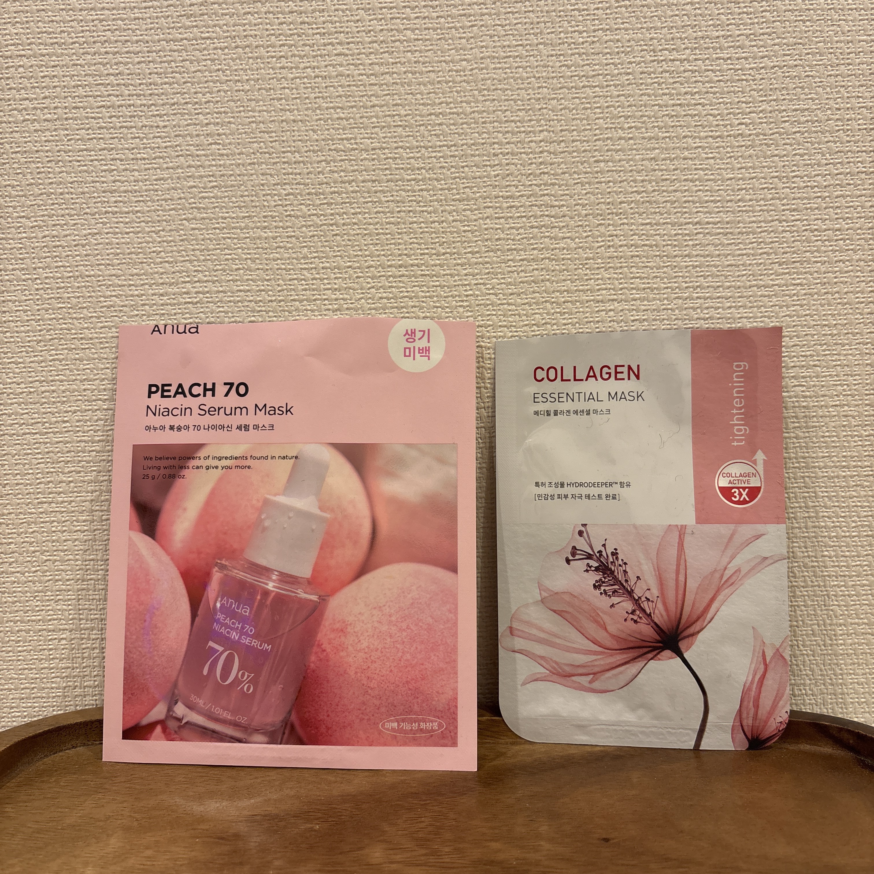 使用済みパック　リピなし③

Anua 桃70％ナイアシンシートマスク

桃の香りが心地よく、ライン使いすると肌はしっとり。使用感も悪くないのですが、個人的にanuaは別のラインで好きなものがあるのでリピなし。ただ、桃と使うならライン使いし