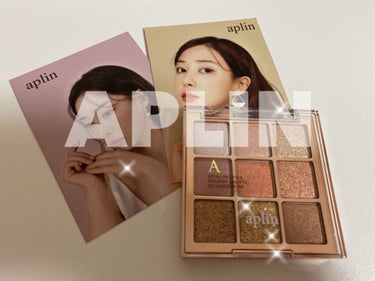 APLIN ワンピックアイシャドウパレットのクチコミ「APLIN様から提供頂いたアイシャドウパレット♪¨̮⑅*⋆｡˚✩.*･ﾟ

✔APLIN ON.....」（1枚目）