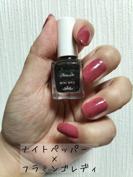 ミニネイル BK02 ナイトペッパー/パラドゥ/マニキュアを使ったクチコミ(1枚目)
