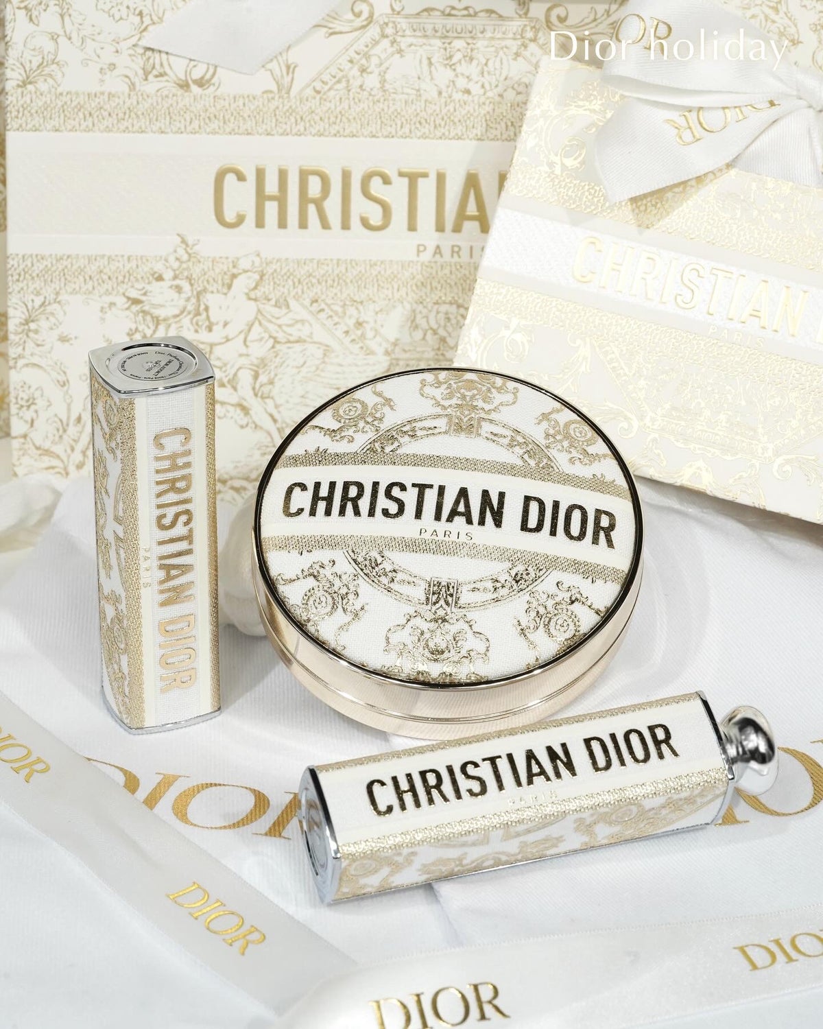 Dior クリスマスコフレ リップケース クッションケース　ボックス込