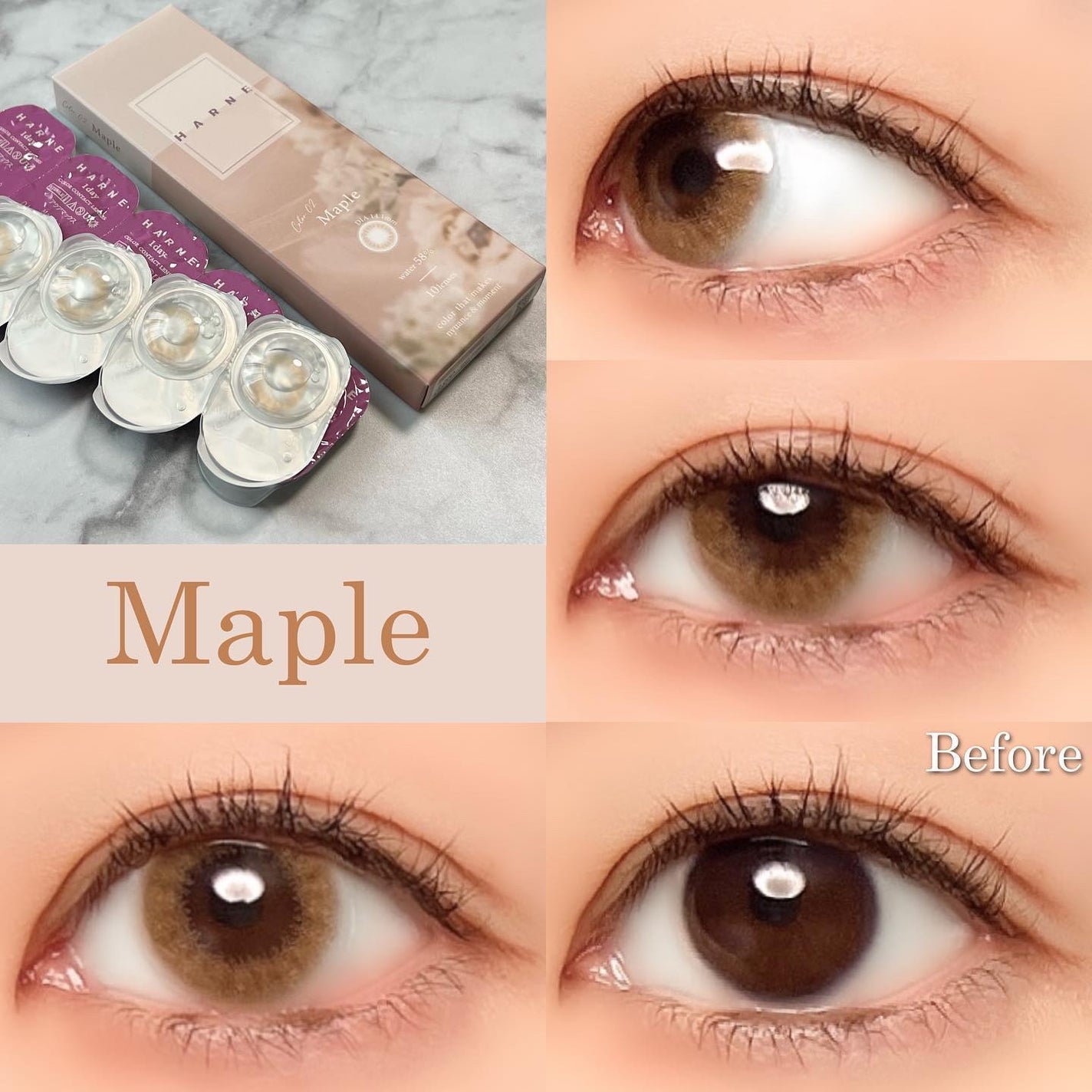 HARNE 1day/HARNE/ワンデー(1DAY)カラコンを使ったクチコミ(8枚目)