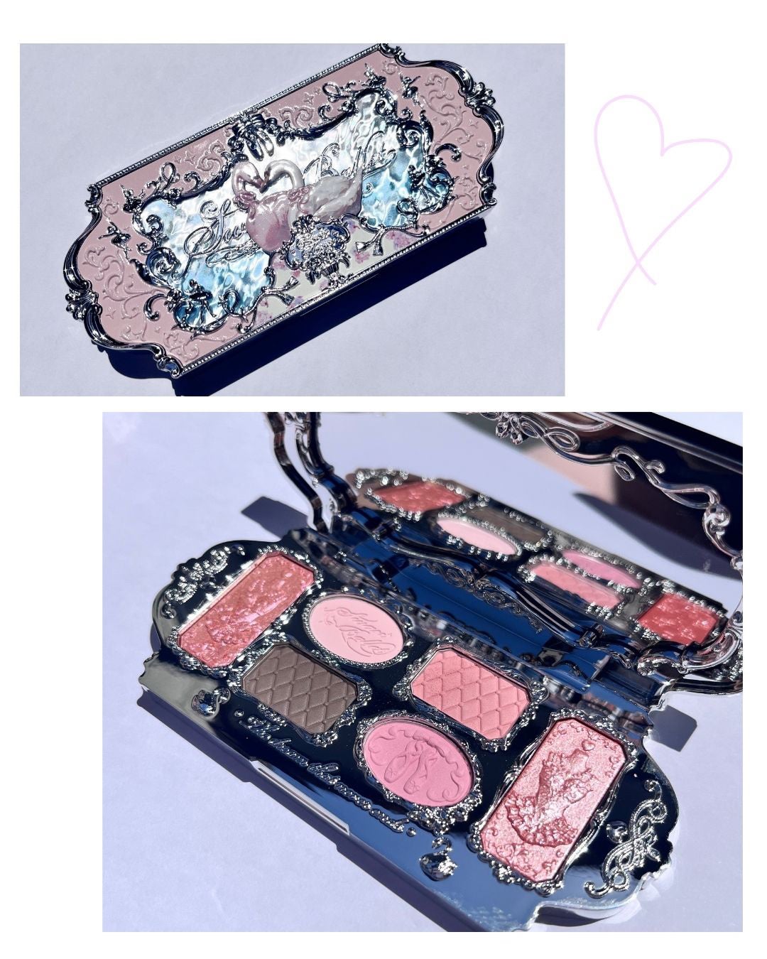 フラワーノーズスワンバレエシリーズ アイシャドウパレット/FlowerKnows/アイシャドウパレットを使ったクチコミ(1枚目)