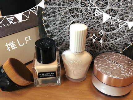 ペタル 55 ファンデーション ブラシ/shu uemura/メイクブラシを使ったクチコミ(1枚目)