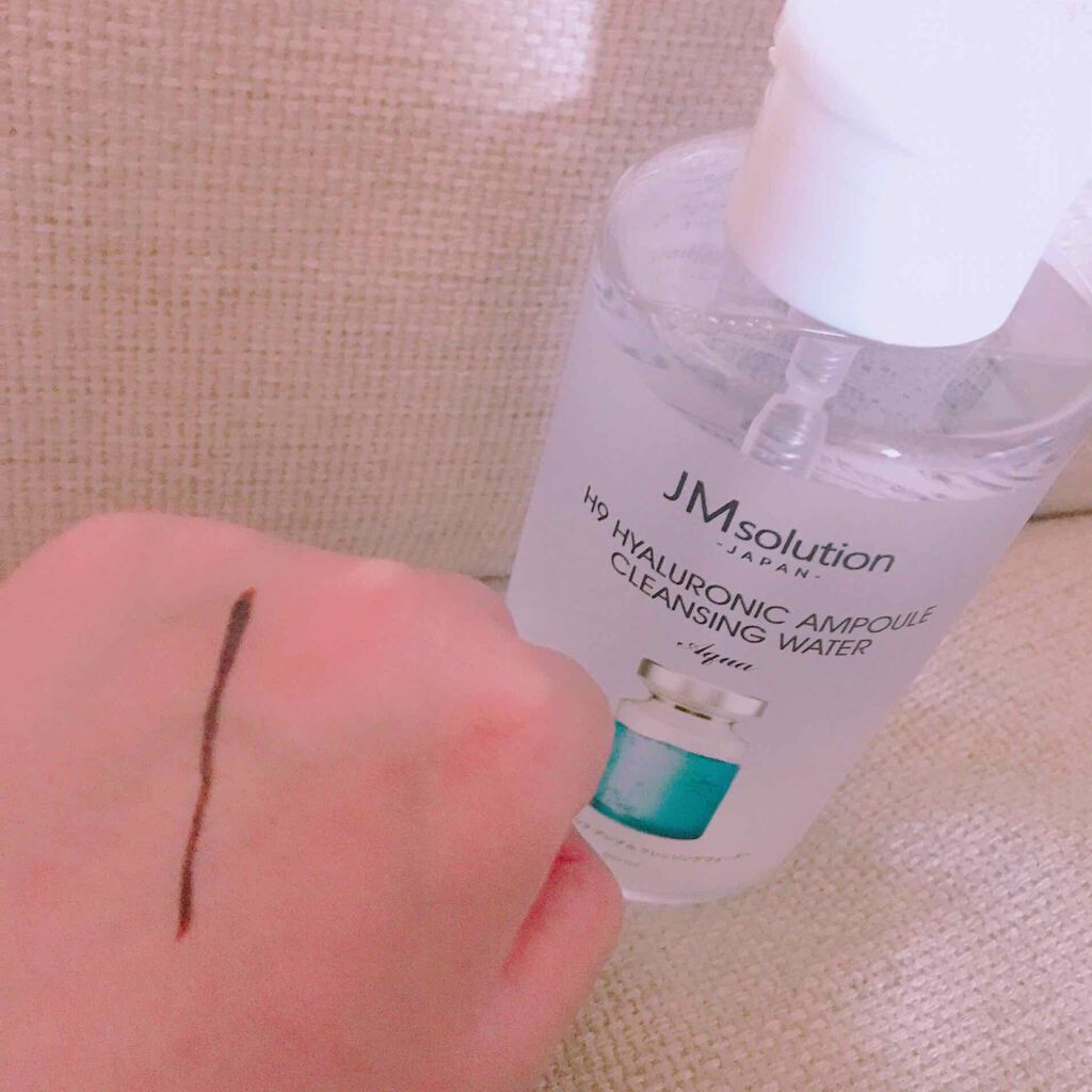 ヒアルロニック アンプルクレンジングウォーター/JMsolution/クレンジングウォーターを使ったクチコミ（2枚目）