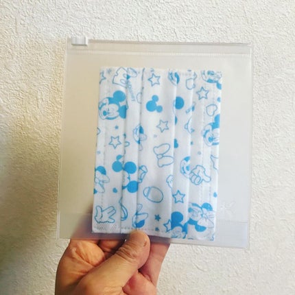 KAWAGUCHI 抗菌ジッパーポーチ 正方形のクチコミ「#マスク #マスクケース #マスクポーチ #衛生 #衛生的 #日本製 #madeinjapan.....」(2枚目)