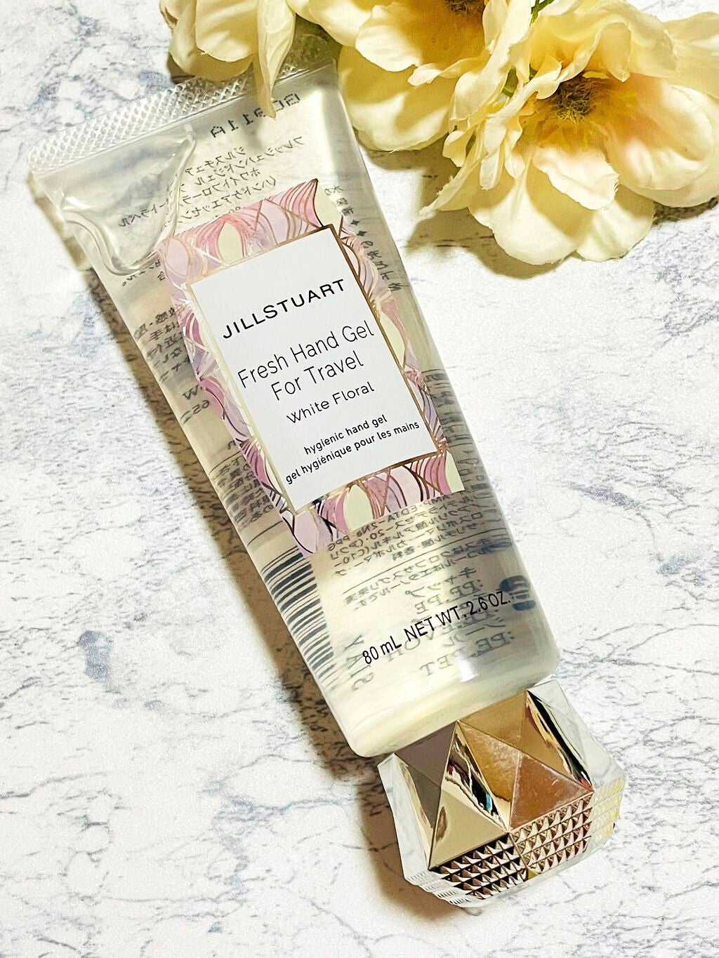 フレッシュハンドジェル フォートラベル ホワイトフローラル/JILL STUART/ハンドジェルを使ったクチコミ(1枚目)