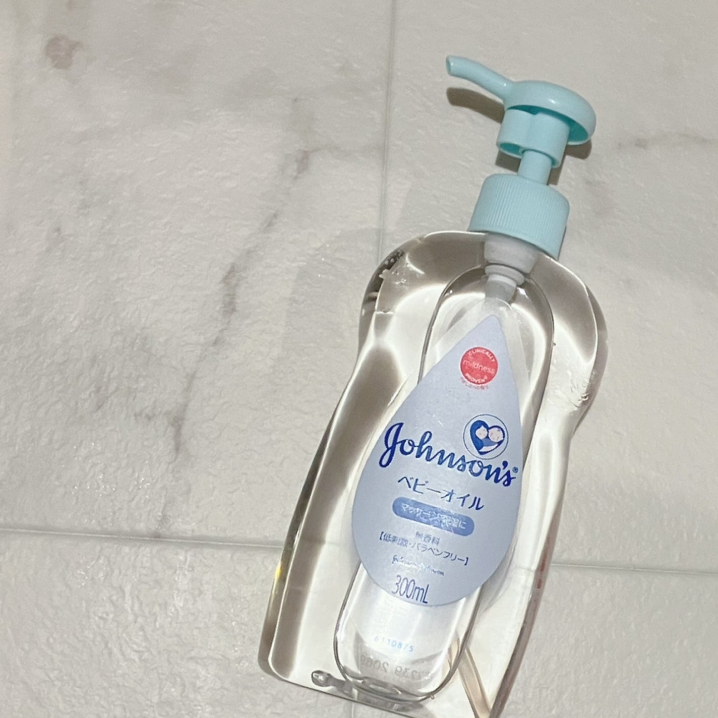 ジョンソン ベビーオイル 無香料/ジョンソンベビー/ボディオイルを使ったクチコミ(1枚目)