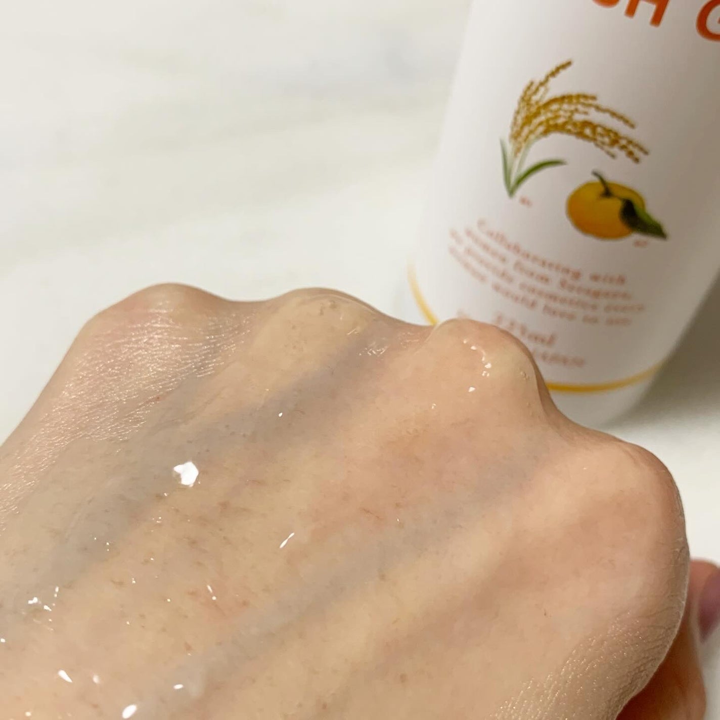 ライス&ゆずモーニングウォッシュジェル/世田谷コスメ/その他洗顔料を使ったクチコミ(3枚目)