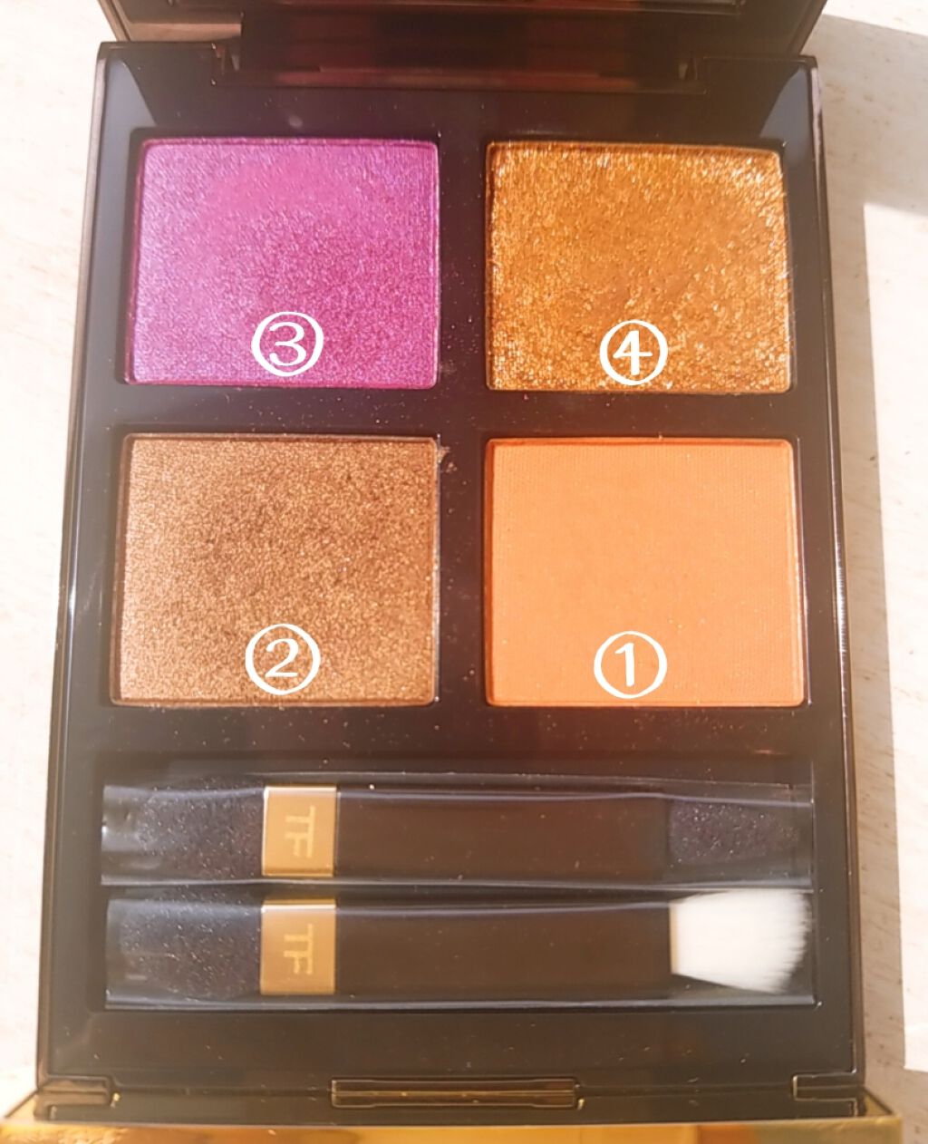 アイ カラー クォード/TOM FORD BEAUTY/アイシャドウパレットを使ったクチコミ(2枚目)