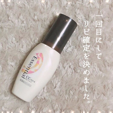 エッセンシャル　CCミルク
私のパサついてうねった髪を見事によみがえらせてくれました…✨

まず私の髪事情は、

・パサついている
・うねっている
・傷んでいる
・指通りが良くない
・ボリュームがない（