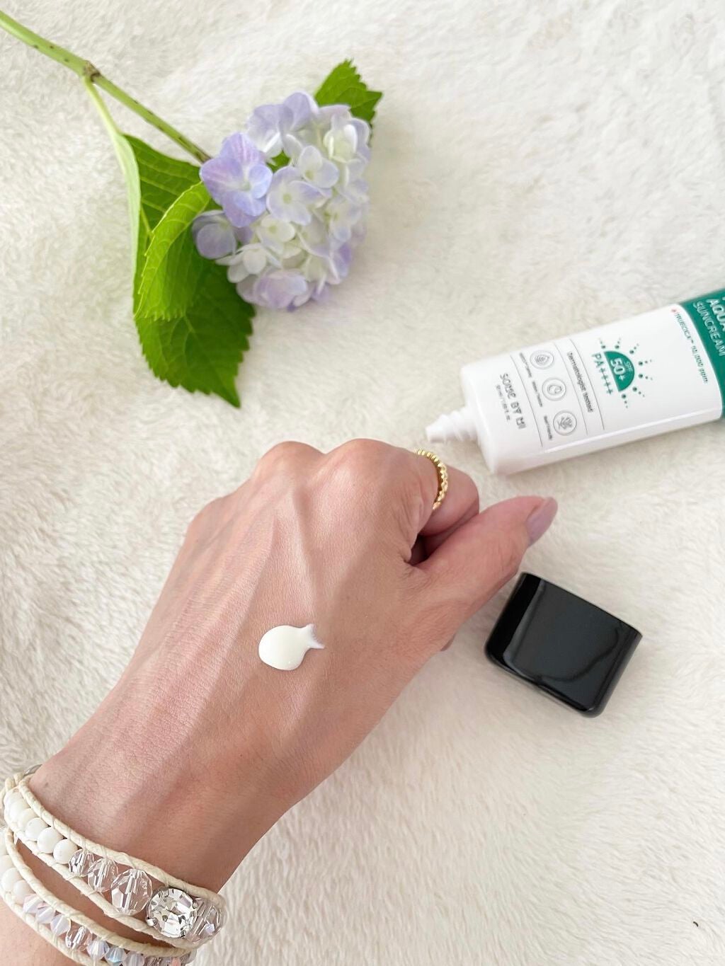 TRUECICA アクアカーミング日焼け止め/SOME BY MI/日焼け止めクリームを使ったクチコミ(1枚目)