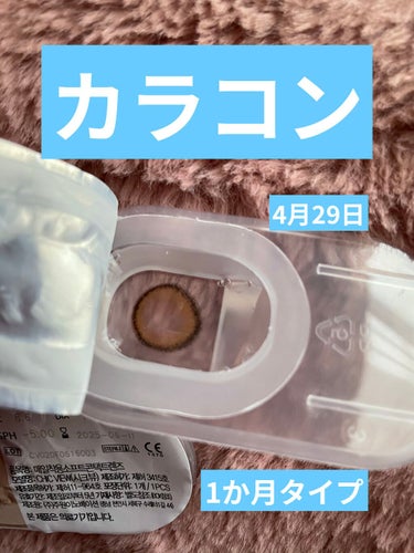 ViVi Ring 1Month チョコ/OLENS/カラーコンタクトレンズを使ったクチコミ（1枚目）