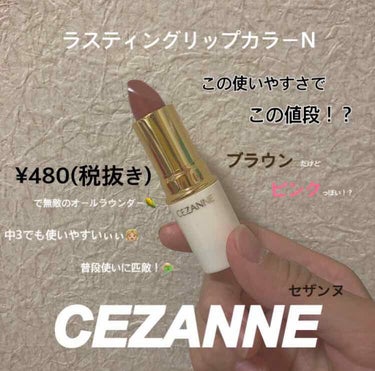 ラスティング リップカラーN/CEZANNE/口紅を使ったクチコミ（1枚目）