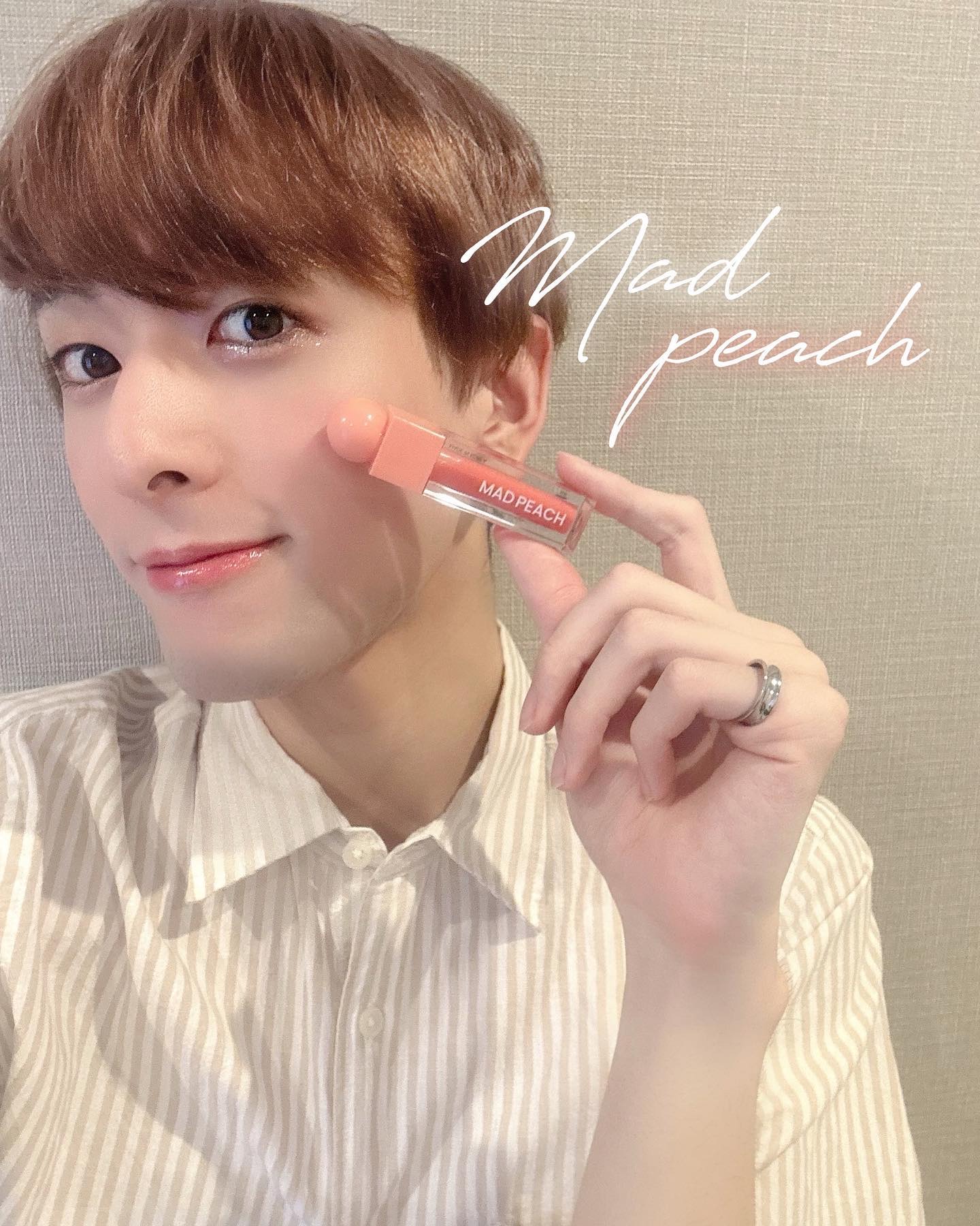 マッドピーチグロウフィットムードグロス/MAD PEACH/リップグロスを使ったクチコミ（1枚目）