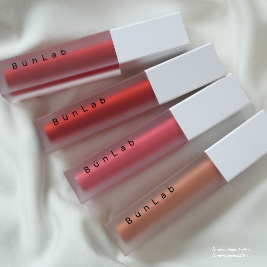 カラーウェイベルベットリップティント/BUNLAB/リップティントを使ったクチコミ(1枚目)
