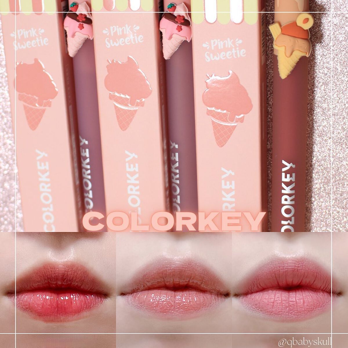 リップスティックアイスクリームティント/COLORKEY/口紅を使ったクチコミ(9枚目)