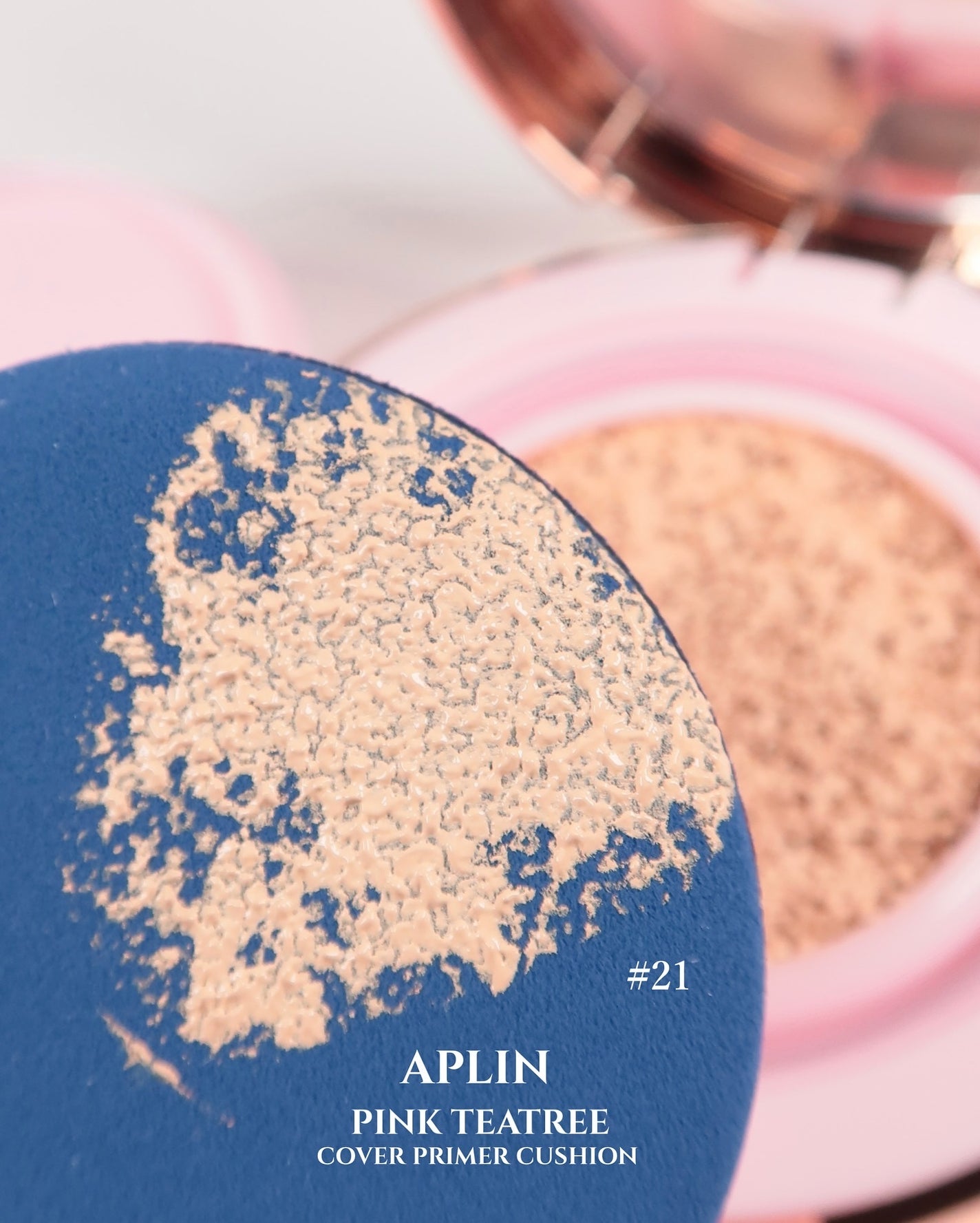 ピンクティーツリーカバープライマークッション/APLIN/クッションファンデーションを使ったクチコミ(4枚目)