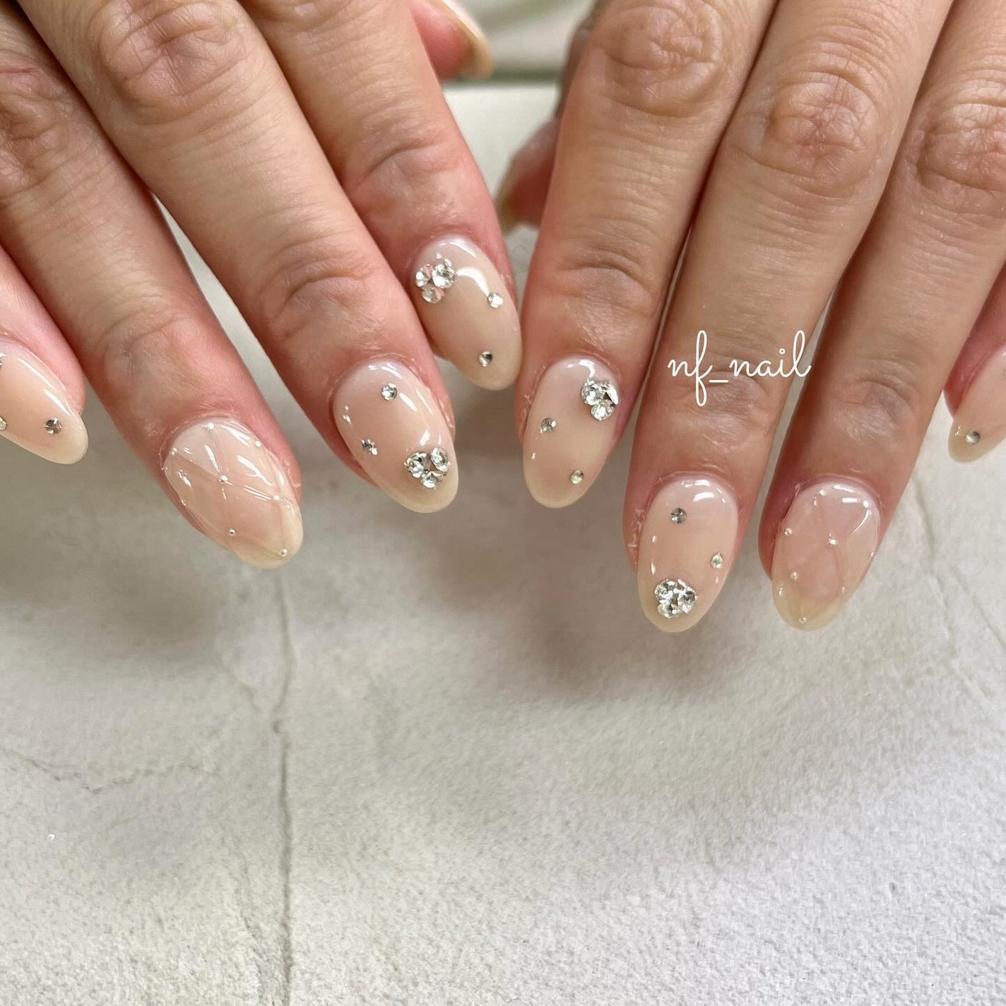 Natsumi◎nailist on LIPS 「高級感!!キラキラ✨キルティングネイル..#ネイル#ネイルデ..」(2枚目)