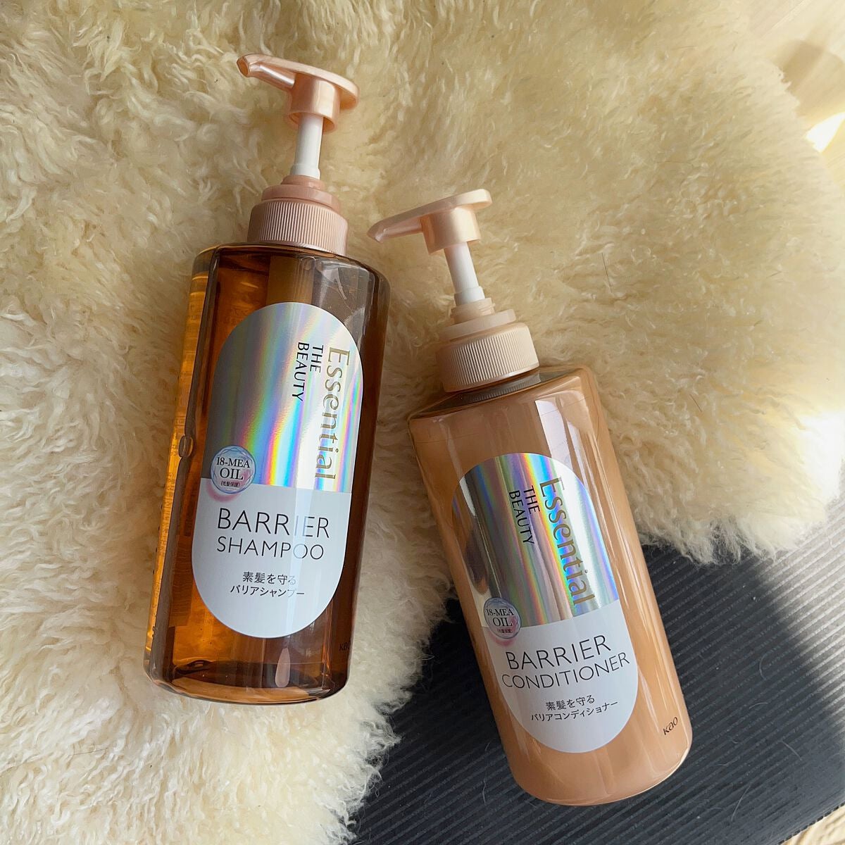 ザビューティ 髪のキメ美容素髪を守る バリアシャンプー/コンディショナー/エッセンシャル/シャンプー・コンディショナーを使ったクチコミ(1枚目)