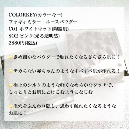 ラスティングルースパウダー/COLORKEY/ルースパウダーを使ったクチコミ(2枚目)