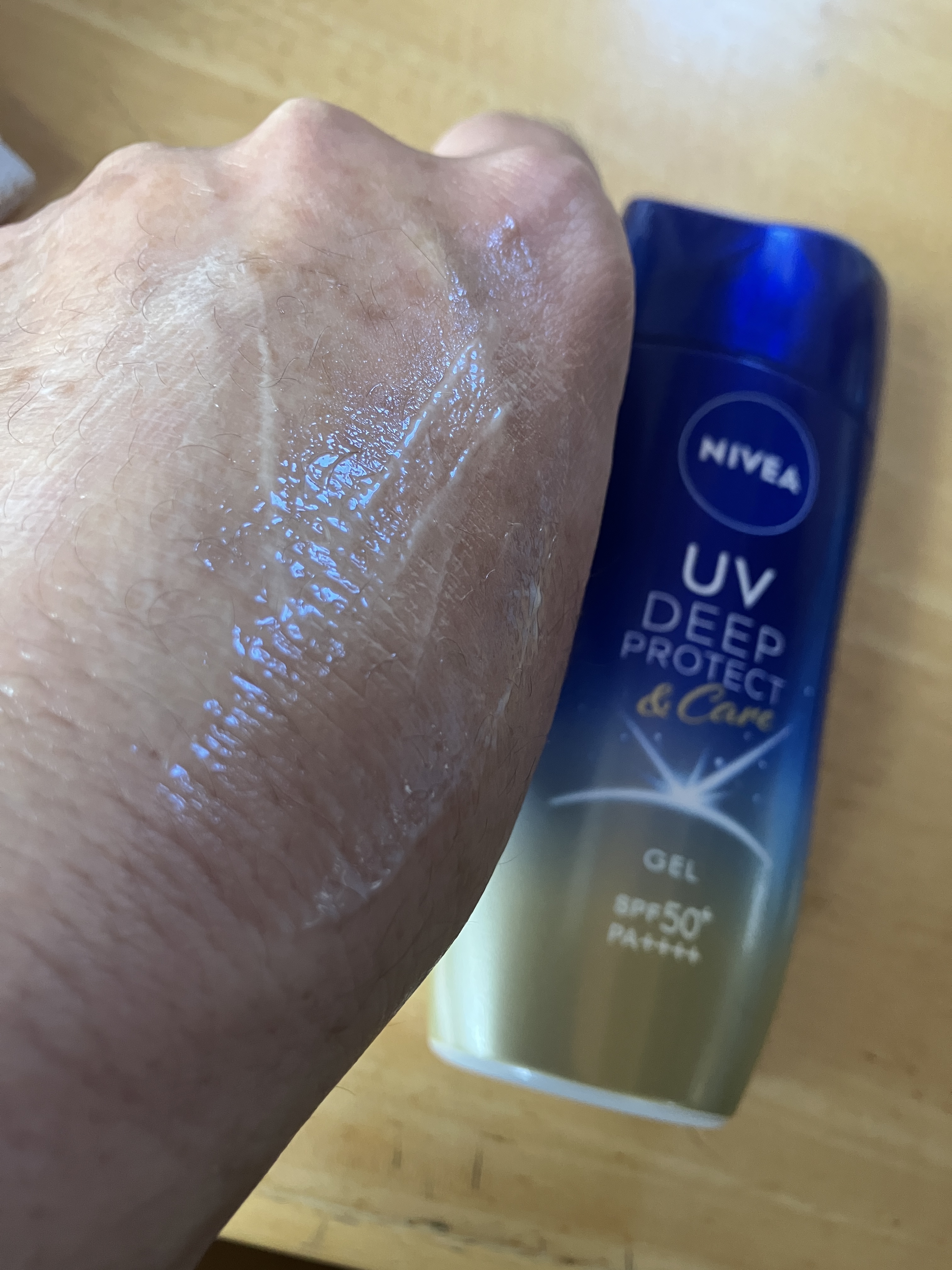 ニベアUV ディープ プロテクト＆ケア ジェル/ニベア/日焼け止めジェルを使ったクチコミ（3枚目）