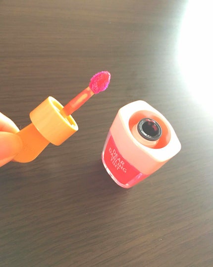 ディアダーリン ウォータージェルティント (アイスティント)/ETUDE/口紅を使ったクチコミ(3枚目)