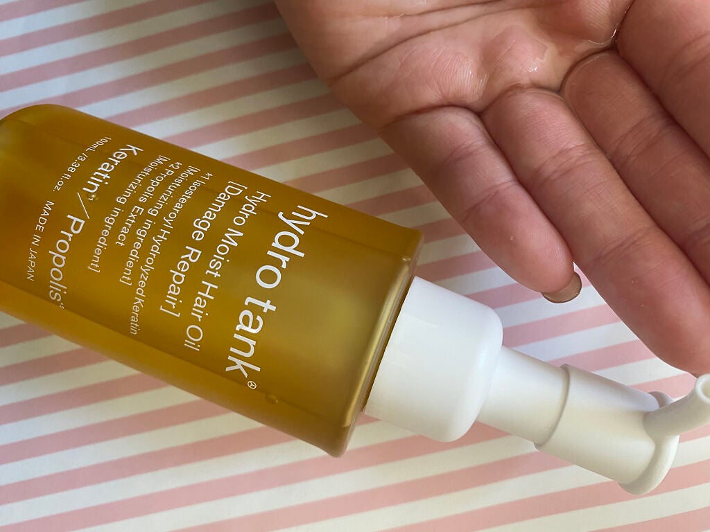 ダメージリペア ハイドロモイスト ヘアオイル 〈しっとりディープモイストタイプ〉/hydrotank/ヘアオイルを使ったクチコミ(3枚目)