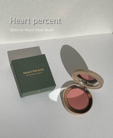 Heart Percent ドットオンムード グロウブラッシュのクチコミ「Heart percent
Dote on Glow Blush
#01 Rose Plush.....」（1枚目）