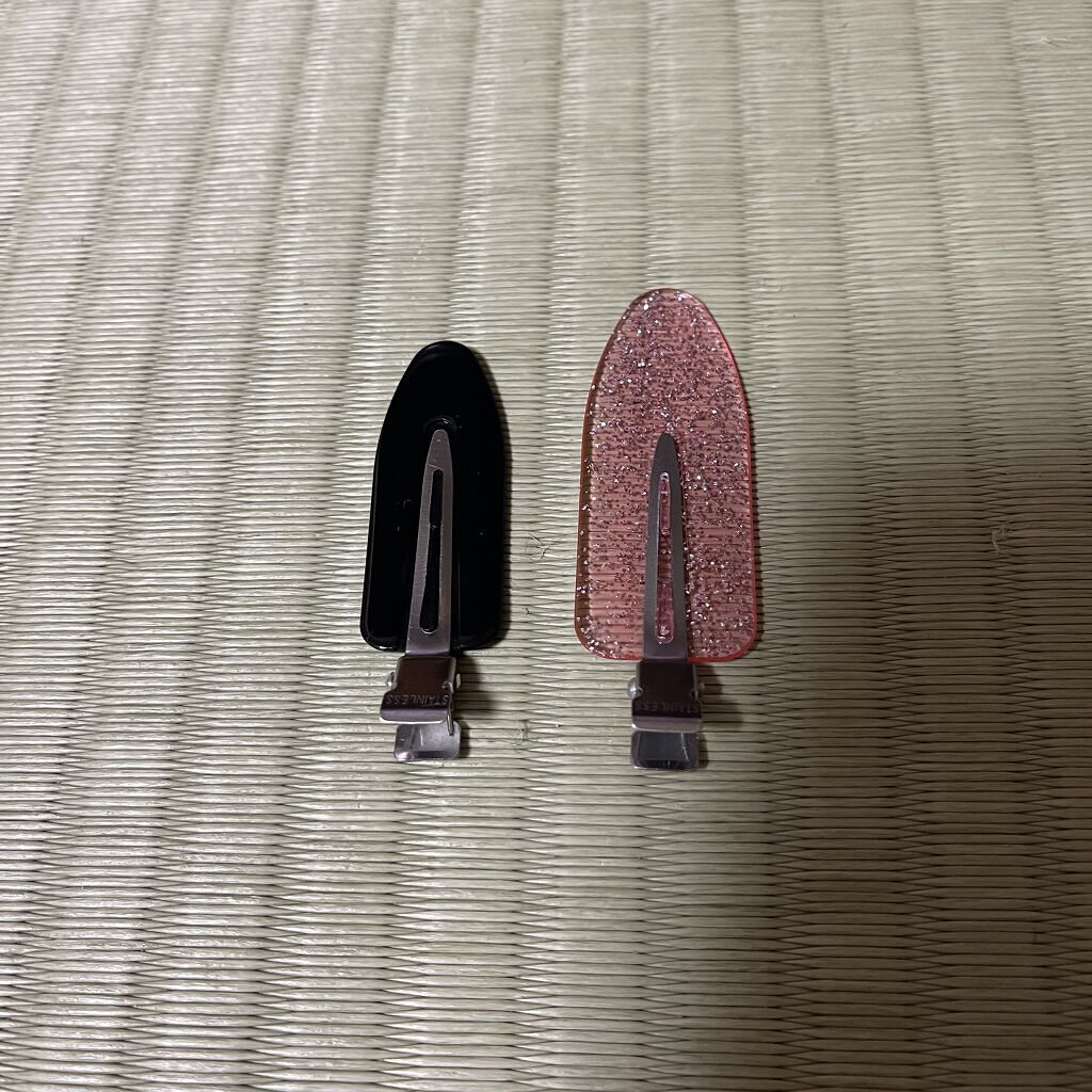 跡が付かない前髪クリップ ラージ/マペペ/ヘアアクセサリーを使ったクチコミ（2枚目）