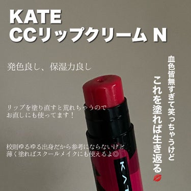 CCリップクリームN/KATE/リップケア・リップクリームを使ったクチコミ（2枚目）